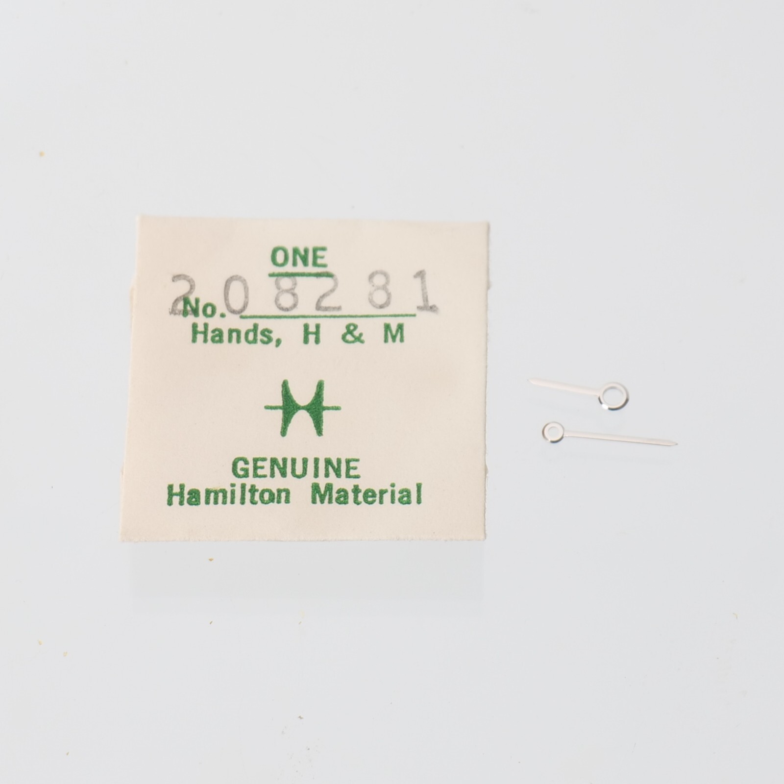 Hamilton Watch Hands No. 208281 Original Pair Hour Minute Watchmaker Parts (H22)