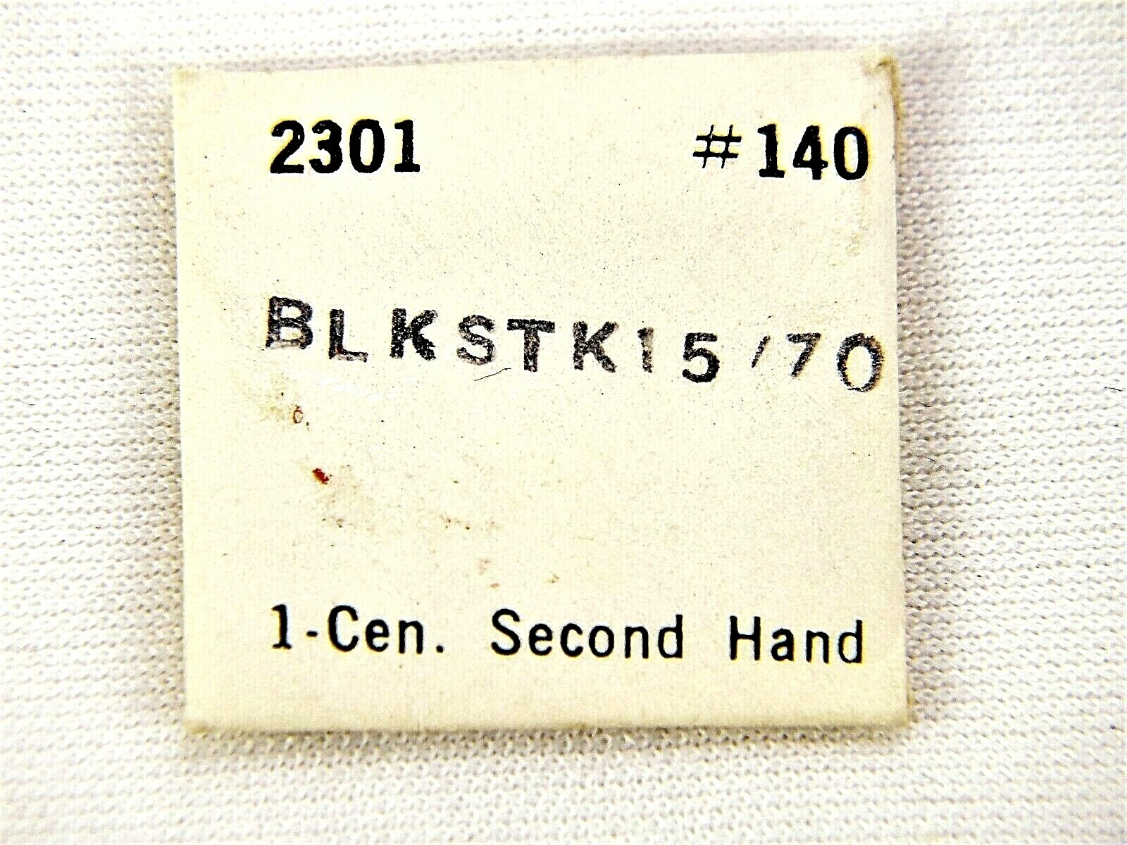 NOS Bulova ACCUTRON 2301 Black Stick (15/70) Sweep Center Second Watch Hand #140