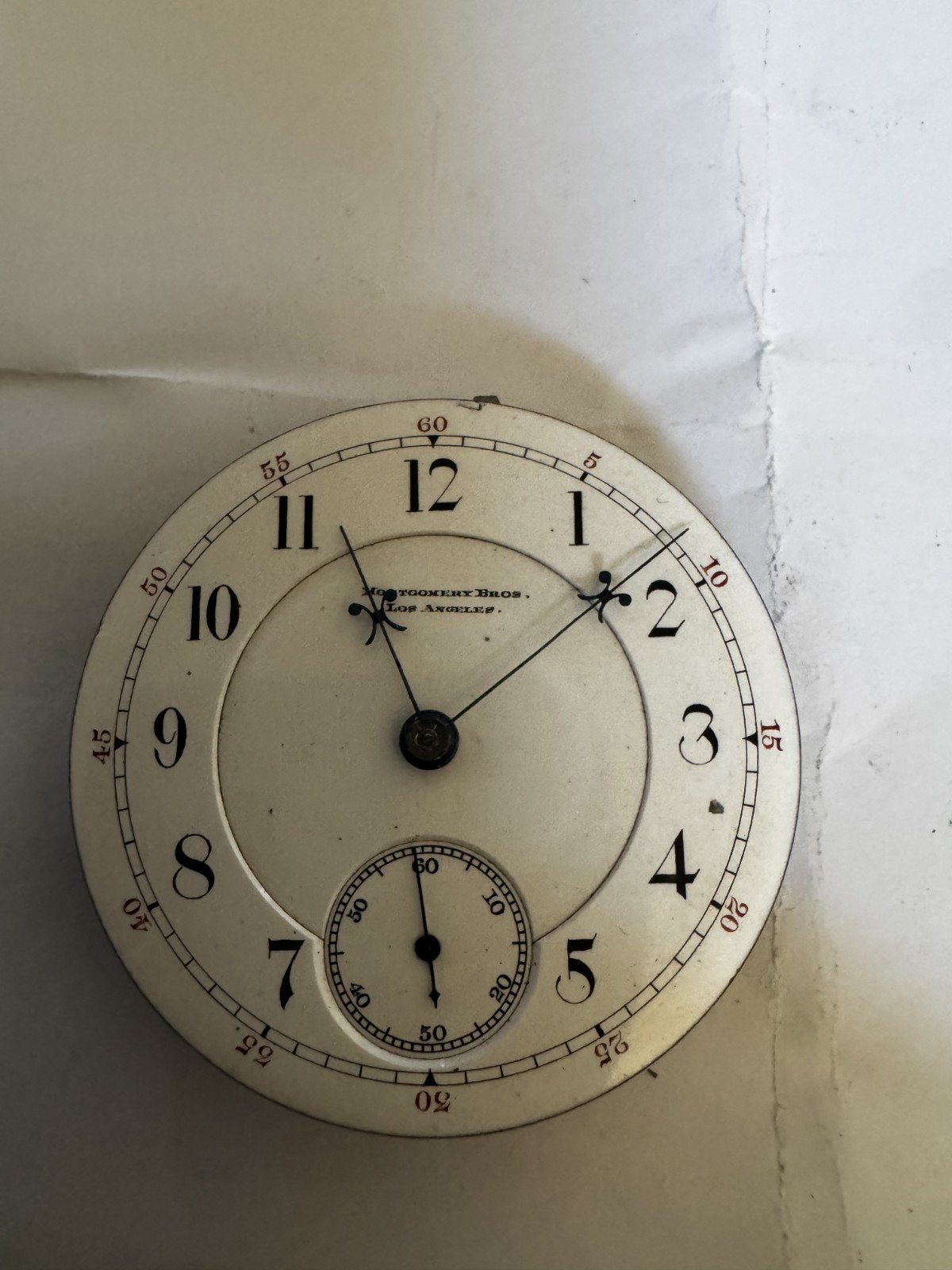Montgomery Bros. 1891 Elgin B.W.Raymond Pocket Watch Movement With Dial Read!