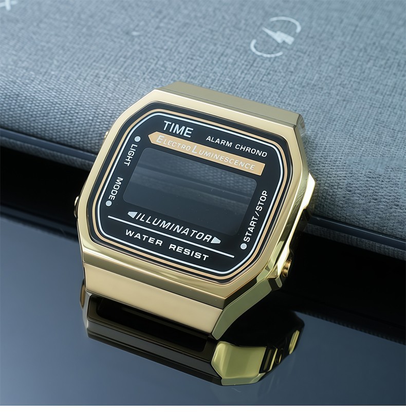 For Casio 3289 A-168 Stainless Steel Watch Case Modified A168 Metal Watch Strap