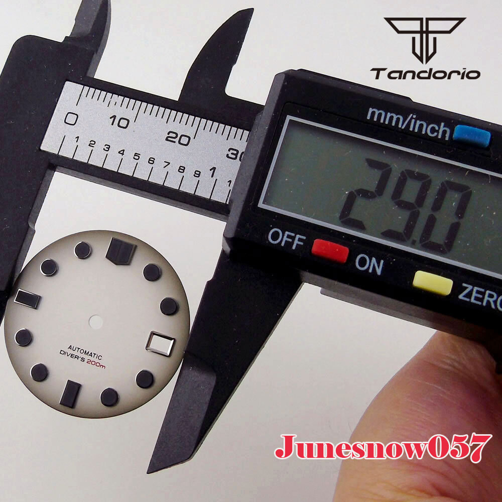 Accessories Parts 29mm Sterile White/Black Men Watch Dial Fit NH35A NH36A SKX007