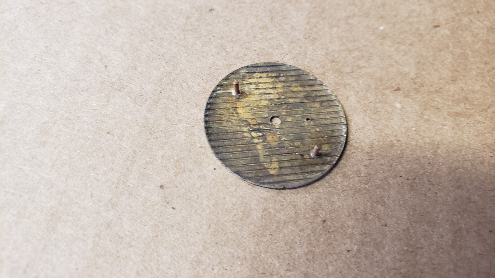 VTG 1950’s Bulova Watch Movement Dial sub-dial Silver Green Military Waterproof