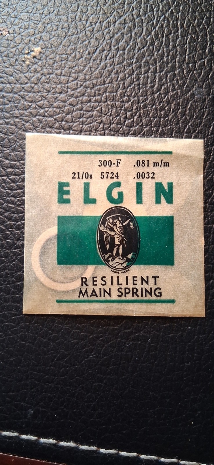 Elgin Resilient Mainspring No. 5724 300-F