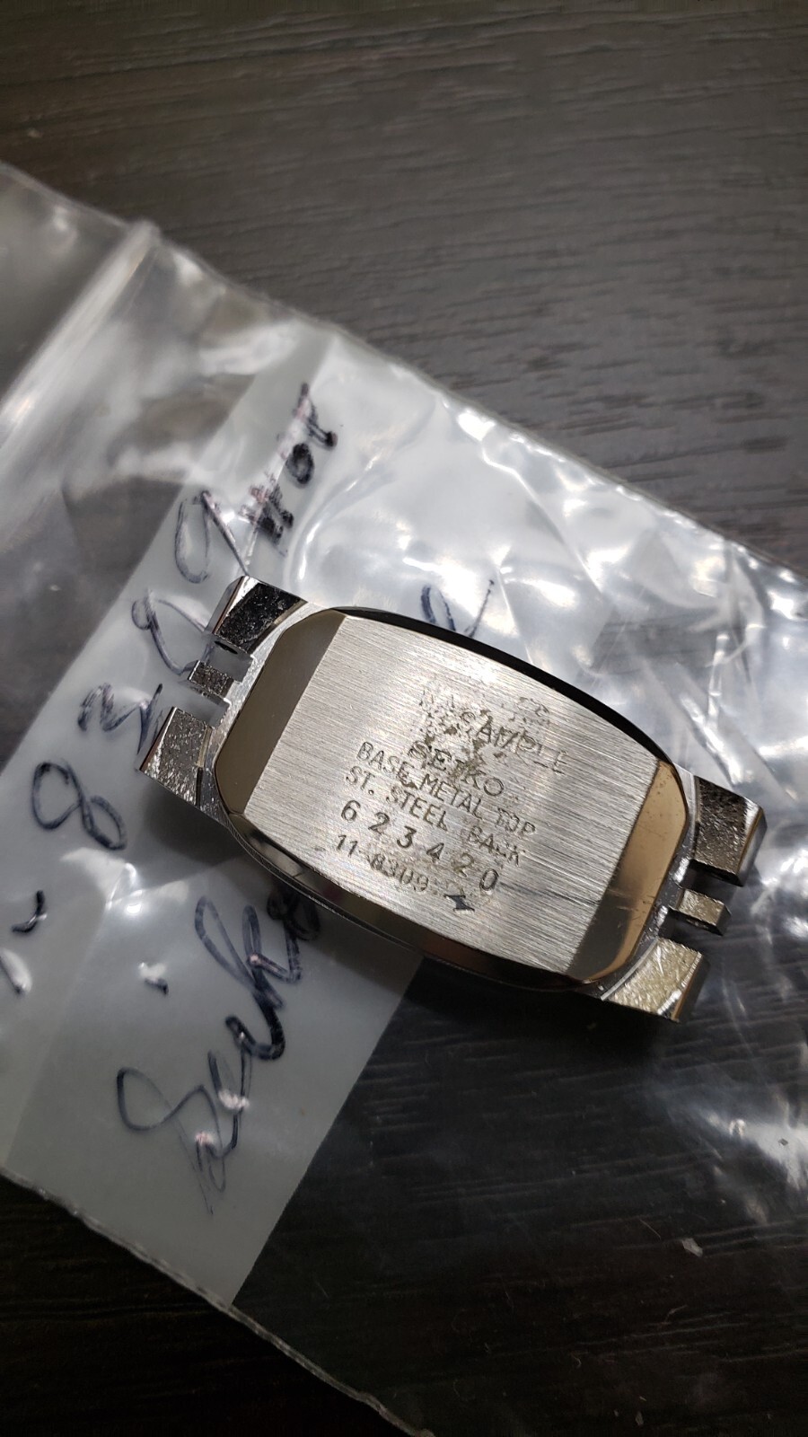NEW Vintage 70’s Seiko Seikosha Watch Ladies Case w/ Crystal Silver XLT 11-8309