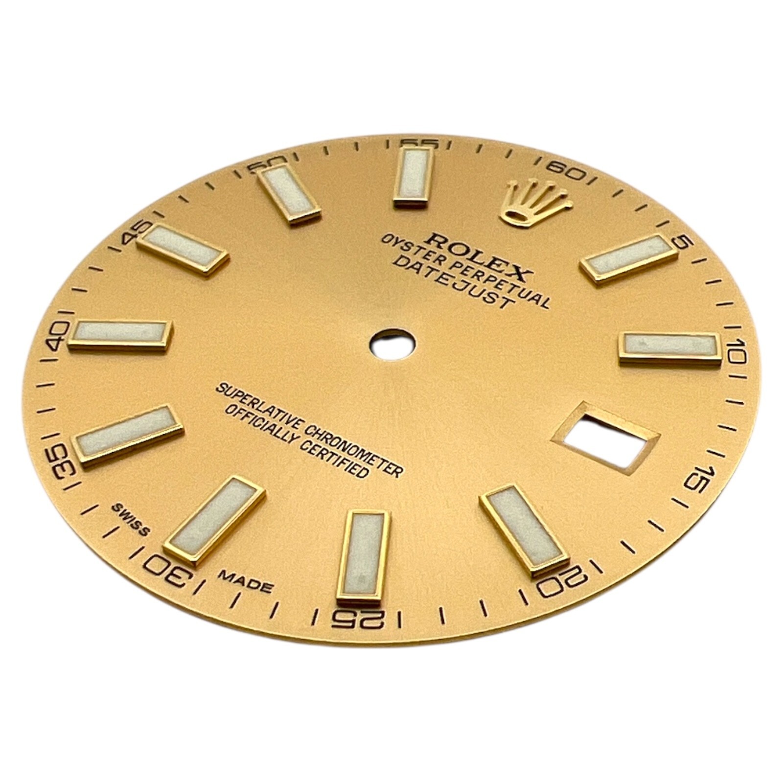 Genuine Rolex Oyster Perpetual Datejust 41mm Dial Champagne Gold 116333