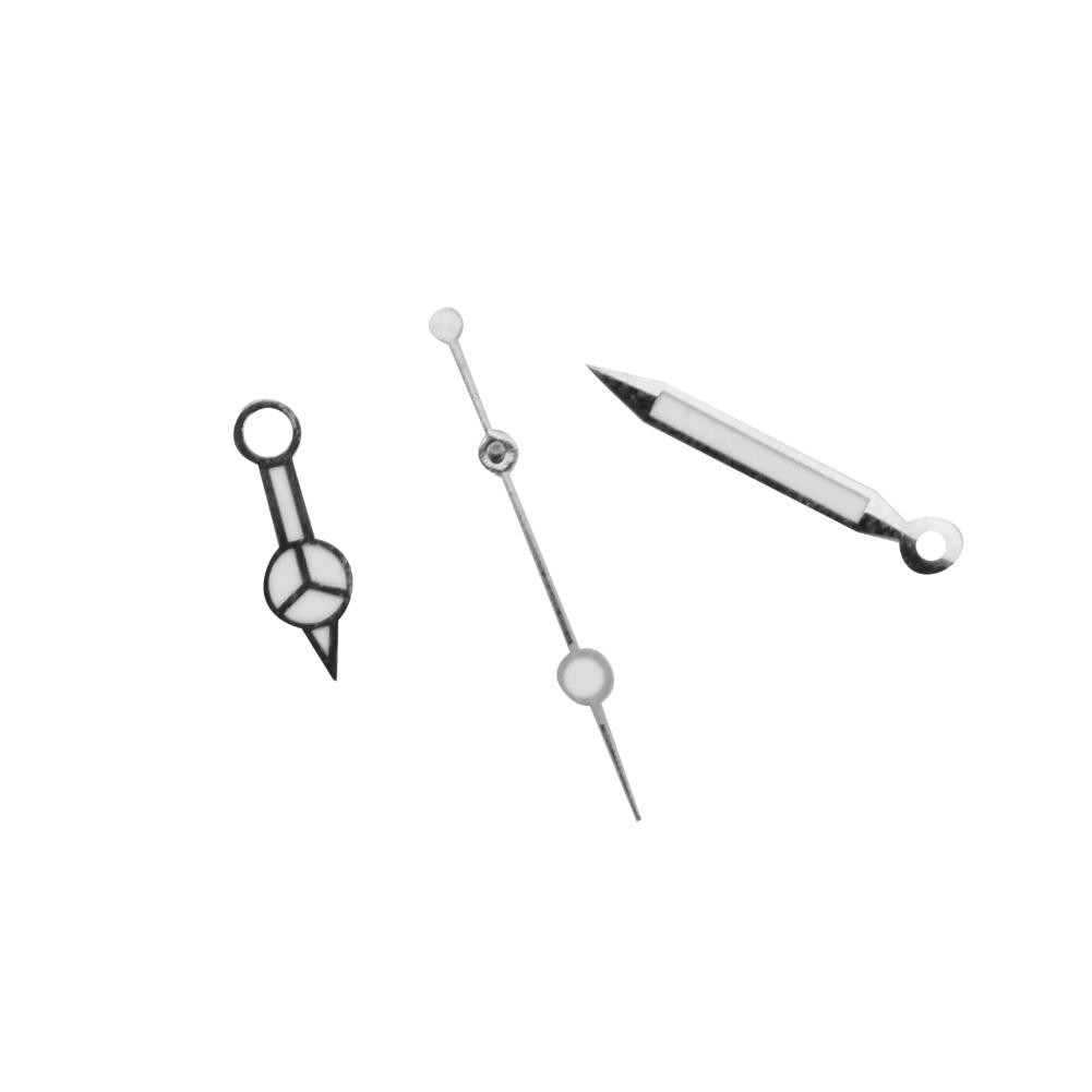 New Silver Plated Watch Hands Kit Compatible With ETA 2824 Tudor Submariner E