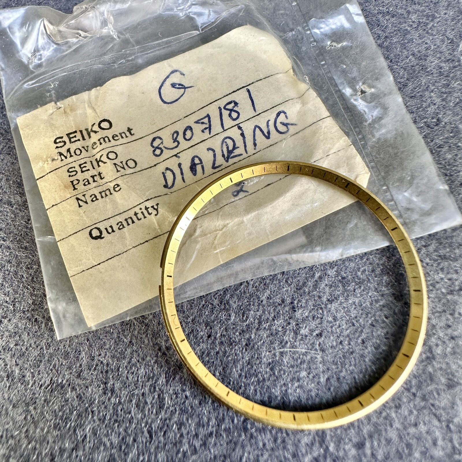 NOS ORIGINAL CHAPTER DIAL RING SEIKO 6105-8090, 6105-8093, 6106-8040, 6106-8043