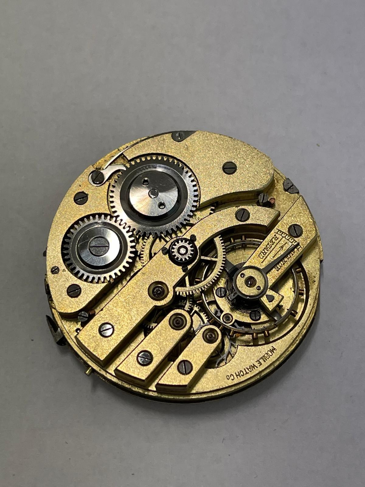 RARE NON WORKING POCKET WATCH MOVEMENT FOR PARTS RECOVERY – 078