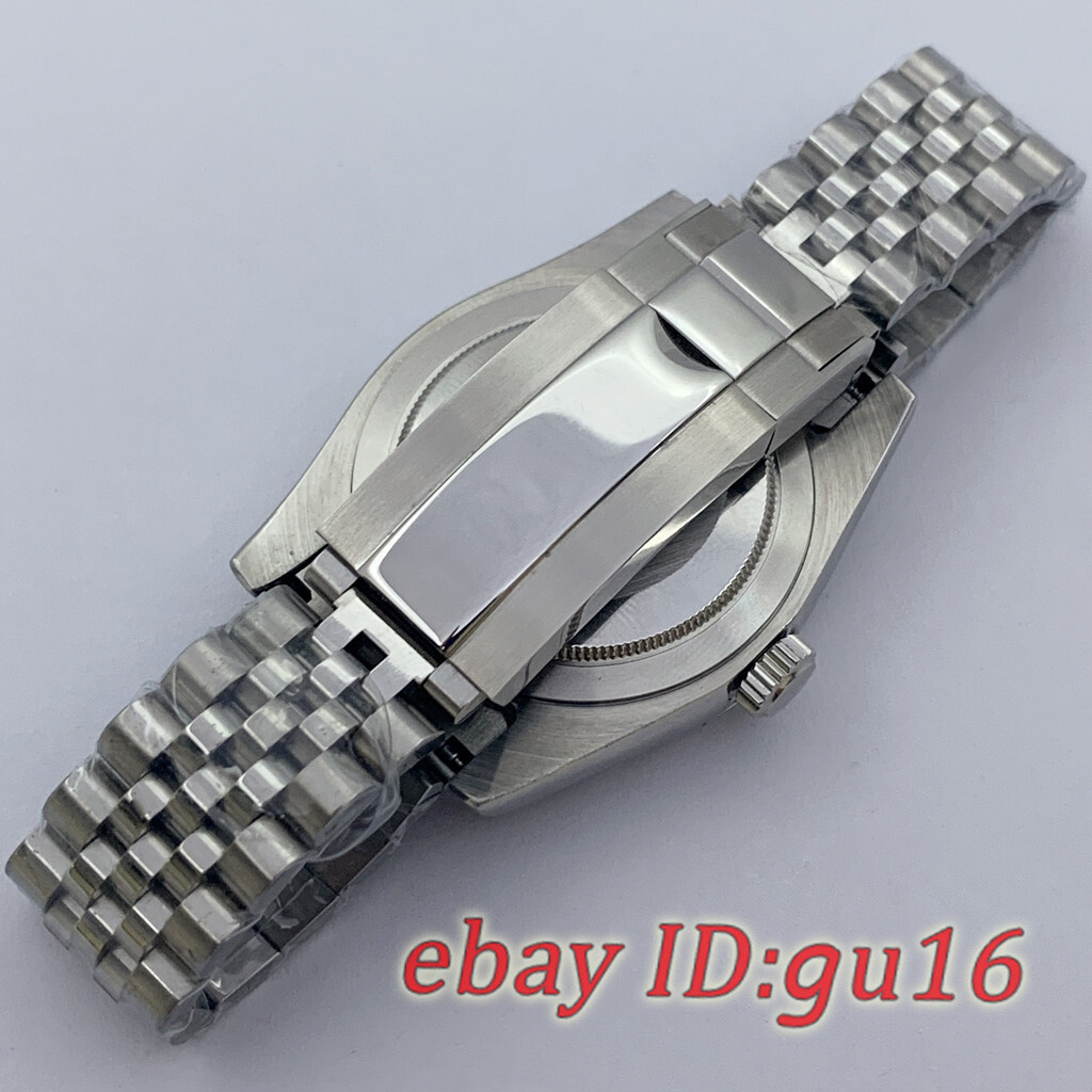 40mm Sapphire Watch Case strap With Number Fit NH34 NH35 NH36 ETA2824 PT5000