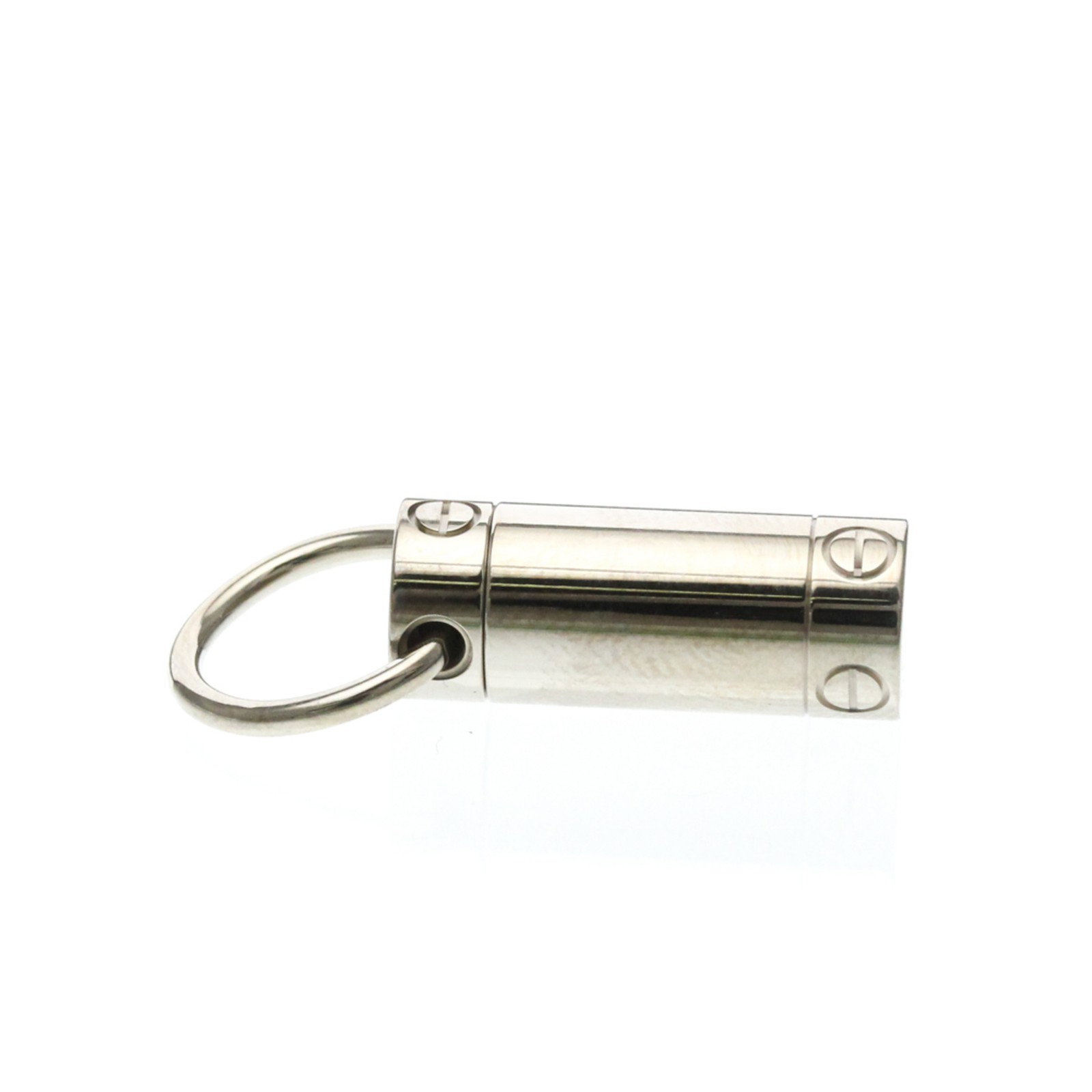 Cartier White Gold (18K) No Stone Necklace Charm Silver Love Screw… BF589975