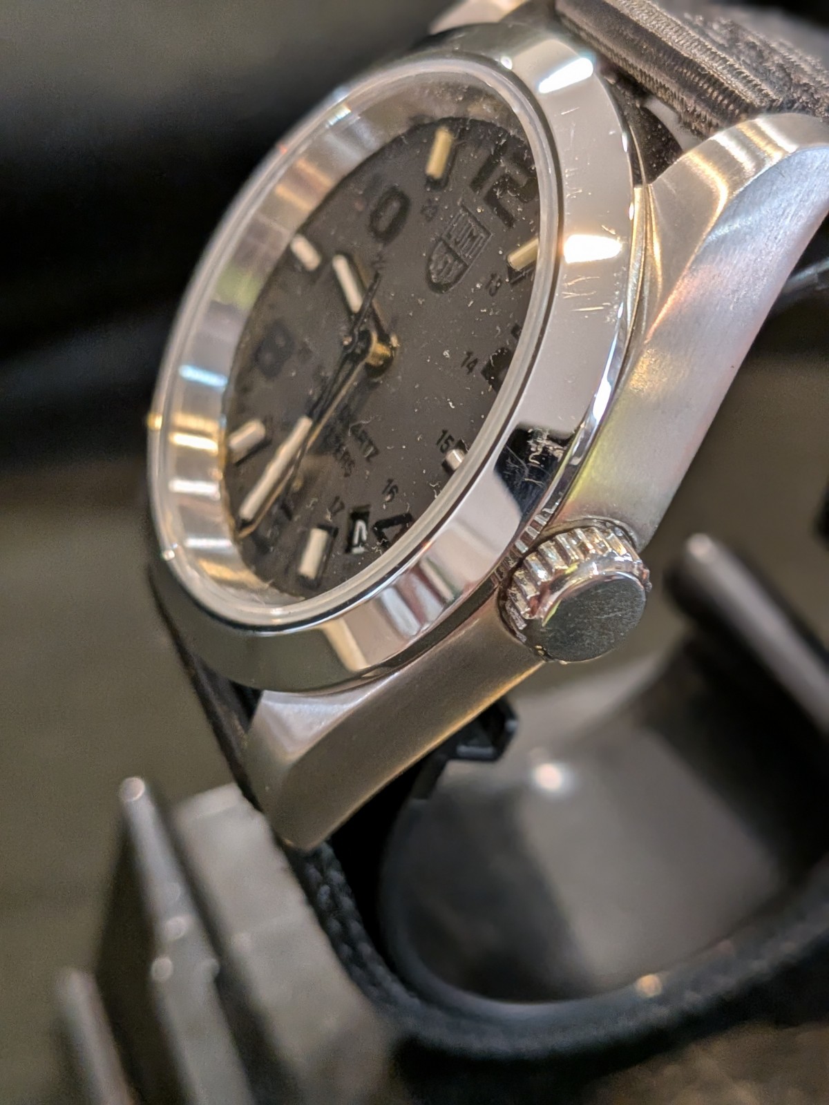 Luminox Blackout MOD Steel Case Sapphire Crystal Read Description