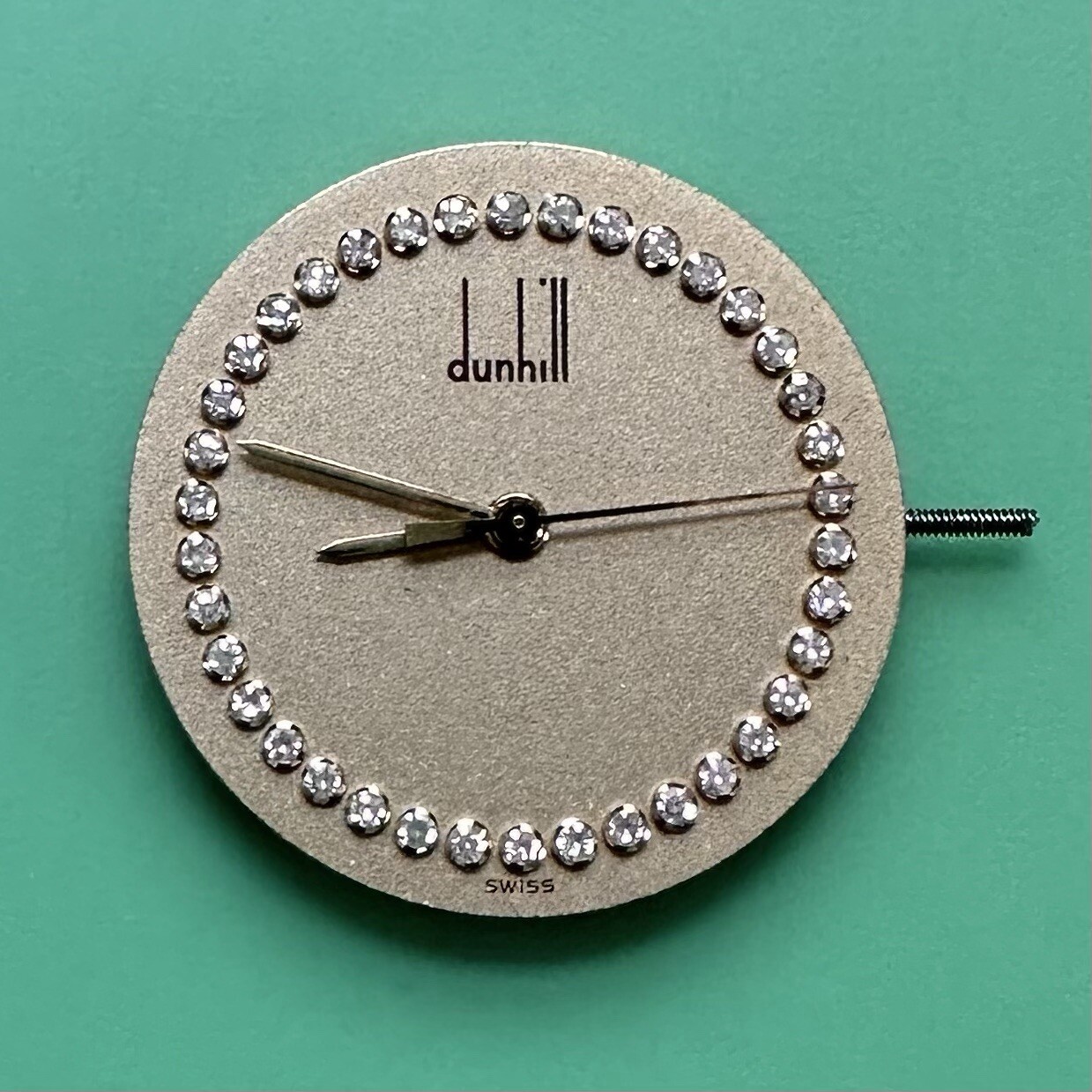 Genuine Dunhill Quartz Watch Movement Dial 255411 Working Condition