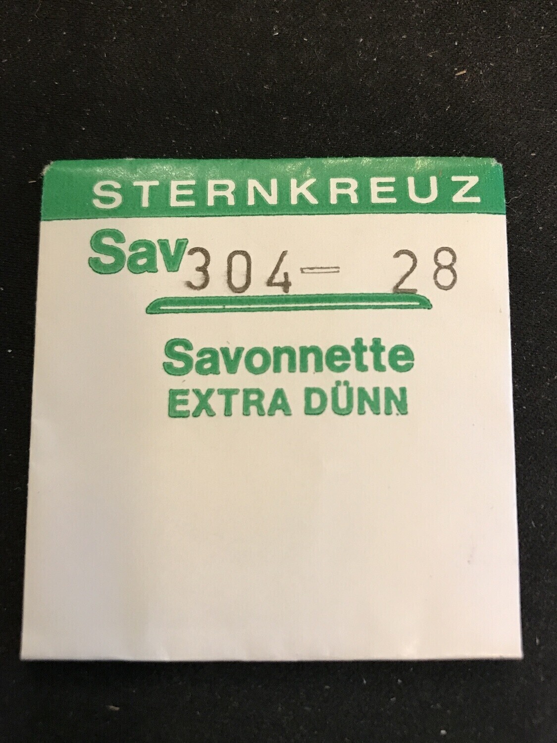 Sternkreuz 28 Savonnette 30.4mm Acrylic Hunting Case Pocket Watch Crystal – New