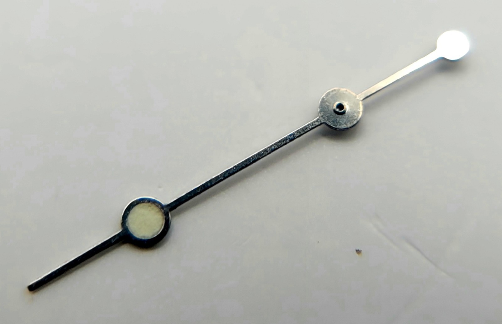 SB10 A10: 11mm Lollipop Sweep Seconds Hand Silver Luminous 0.38mm Tube