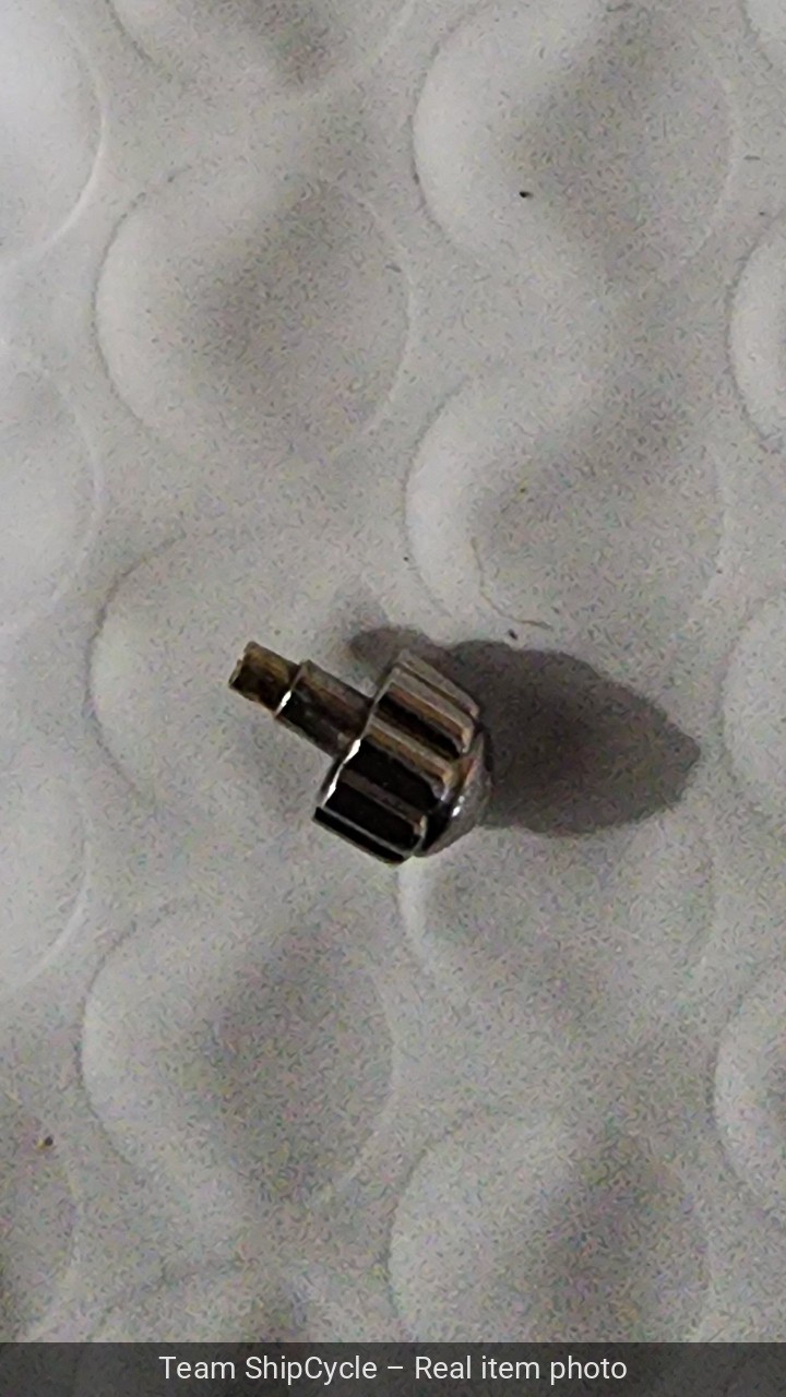U72009 MAURICE LACROIX ScrewDown Watch Crown White w Logo Tap 6 54mm Dia G2U