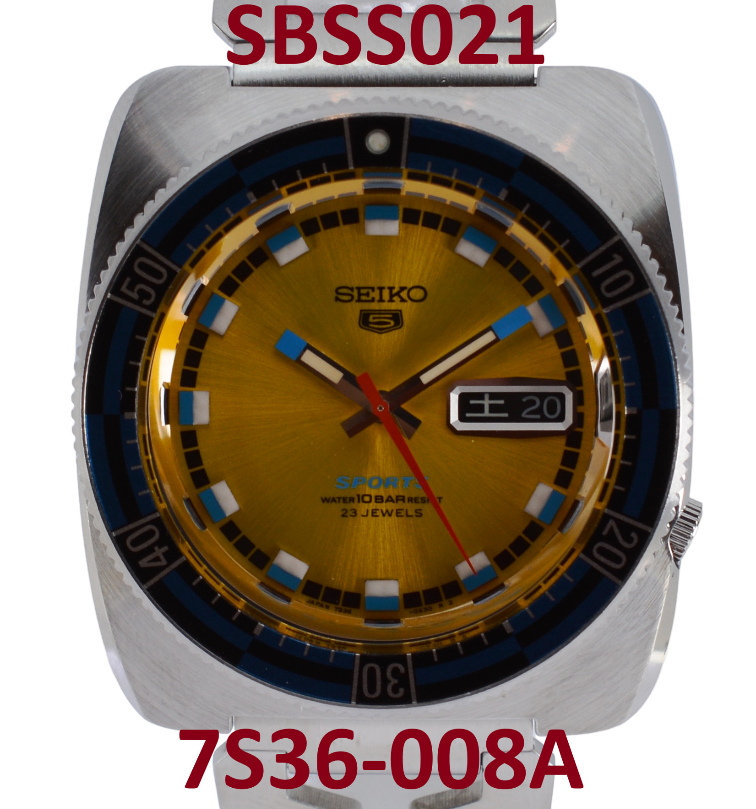 Seiko 5 Crystal Replacement for 320P19HN02 Rally Re-Issue 1997 SBSS Series!