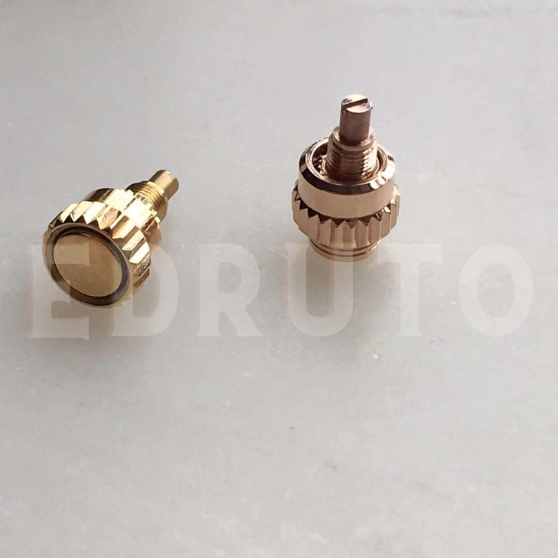 Solid 18k Yellow Rose Gold Watch Pusher Fits Rolex Daytona 116528 116568 116505
