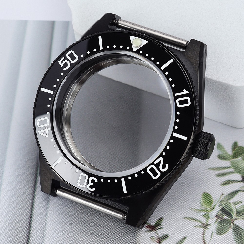 PVD STEEL Watch Case 40.5mm Prospex Style Sapphire 10ATM For JAPAN NH35 Movement