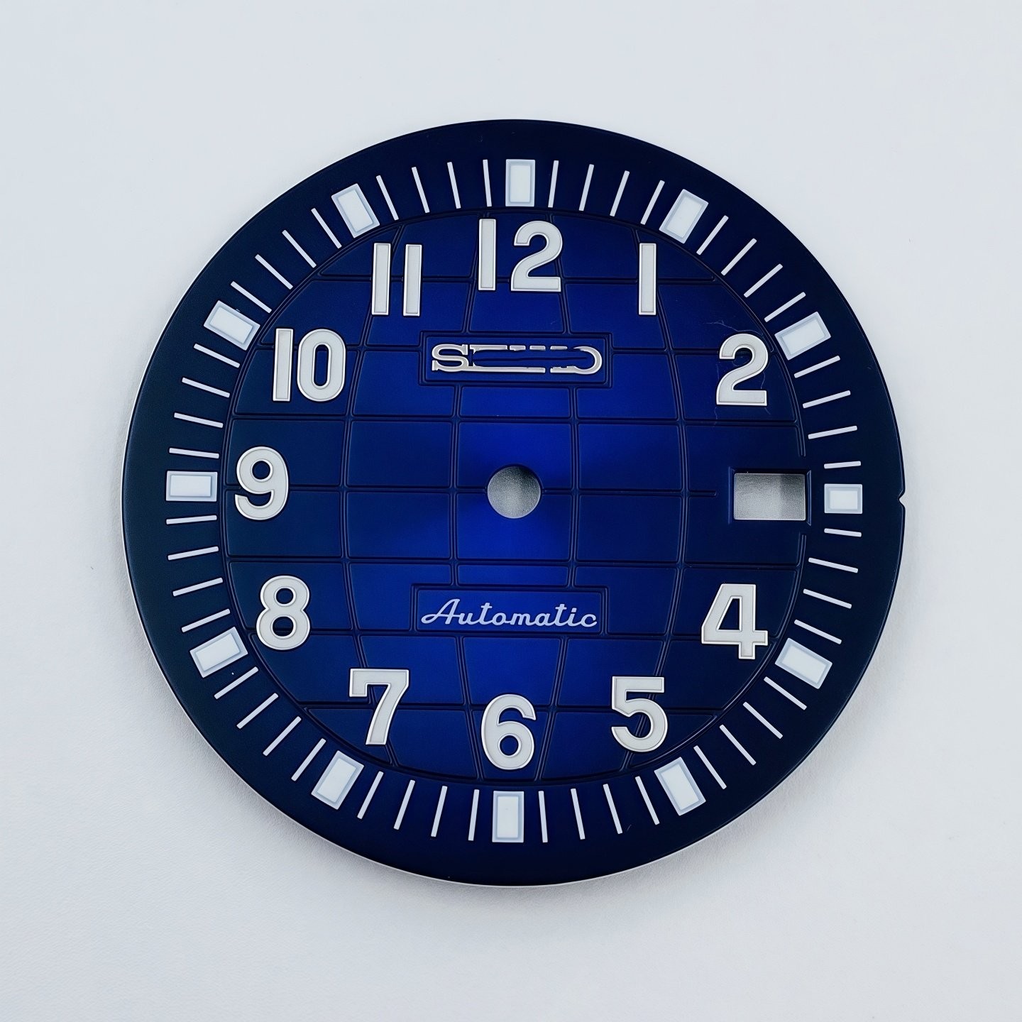 32mm Sun Pattern Watch Dial Green Luminous Date for Nh35 Nh36 Movement