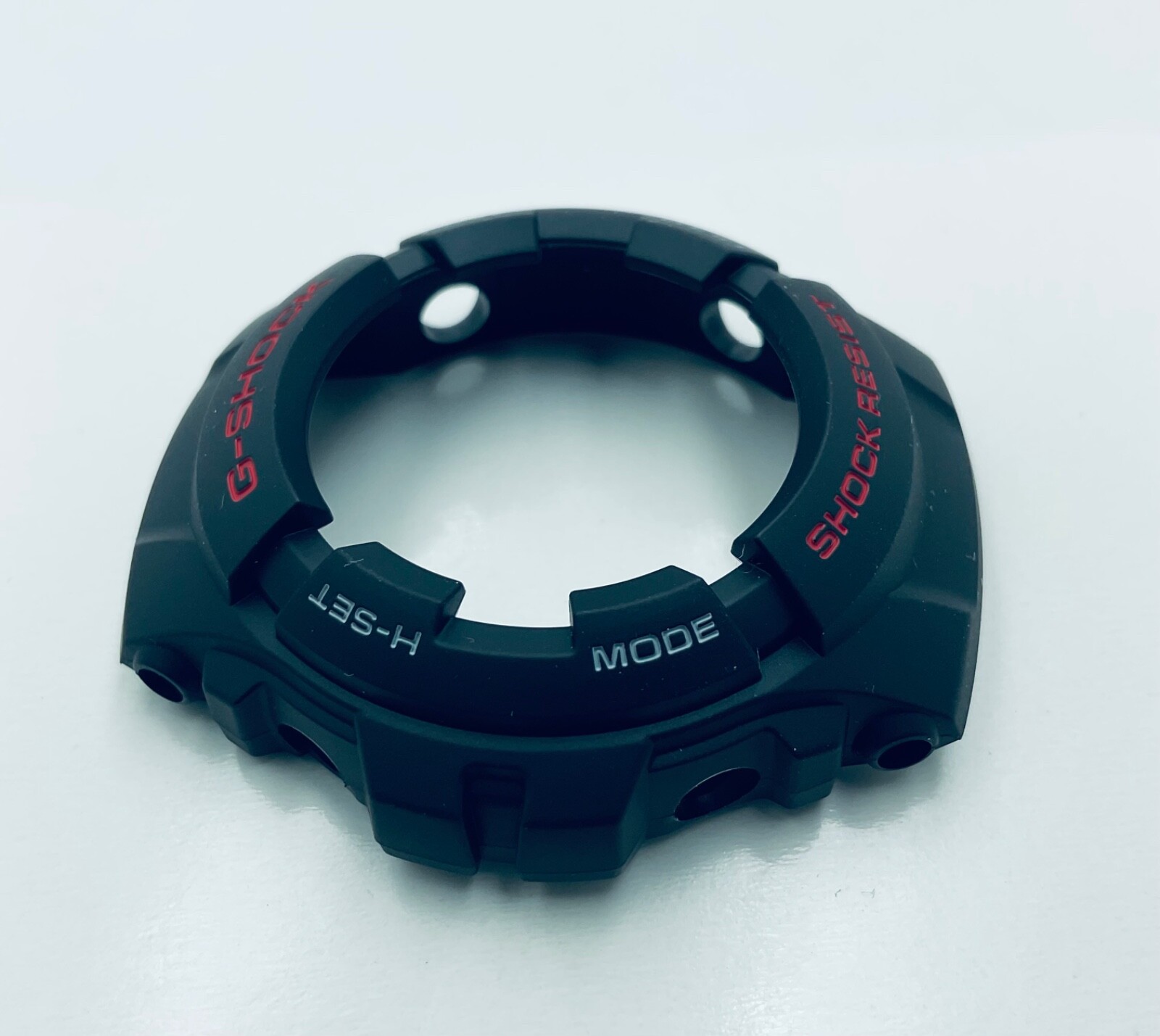 Genuine Casio Bezel G-SHOCK G-100 G-101 G100-1BV G101-1AV Red Grey Font on Black