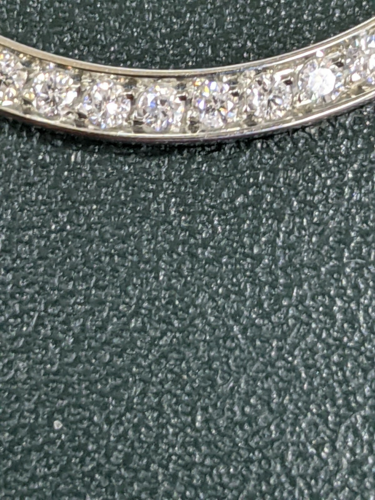 Custom Diamond Bezel 1.05 Cts. Set in Steel For Rolex Mens 34MM Date or Air King