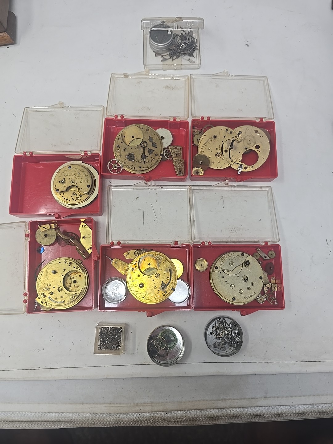 Antique Pocketwatch Watch Parts and REPAIR Lot London SteamPunk Crafts NO RETURN