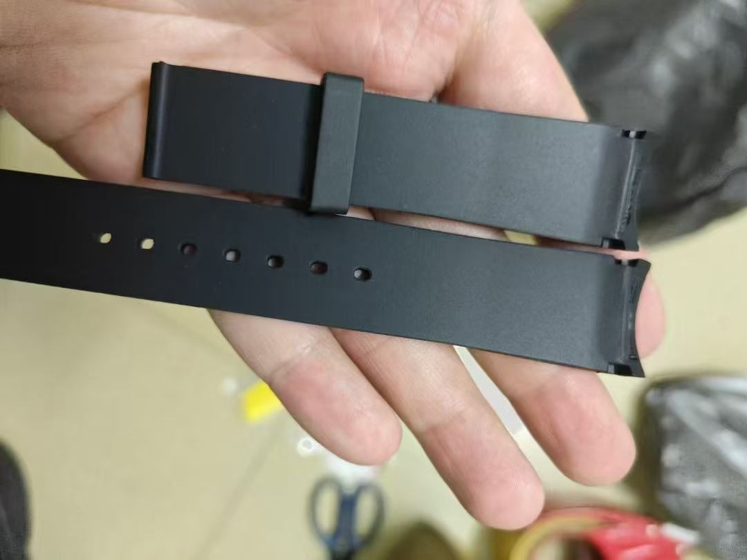 20*18MM Rubber Watch Strap Fits I-GUCCI Dive Series YA136217 Black White Green