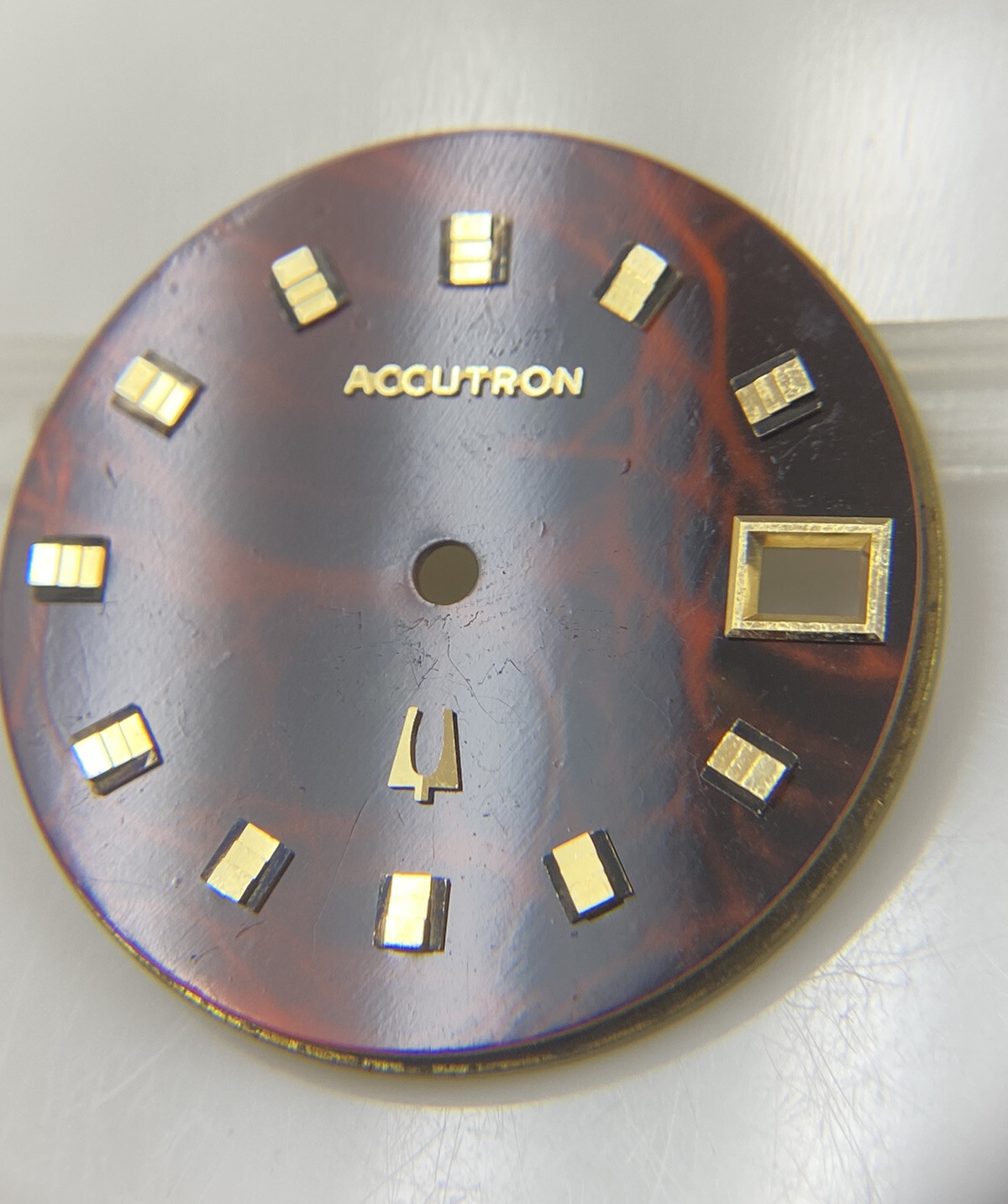 Original Vintage Bulova Accutron Caliber 218 29.5mm Marble Dial