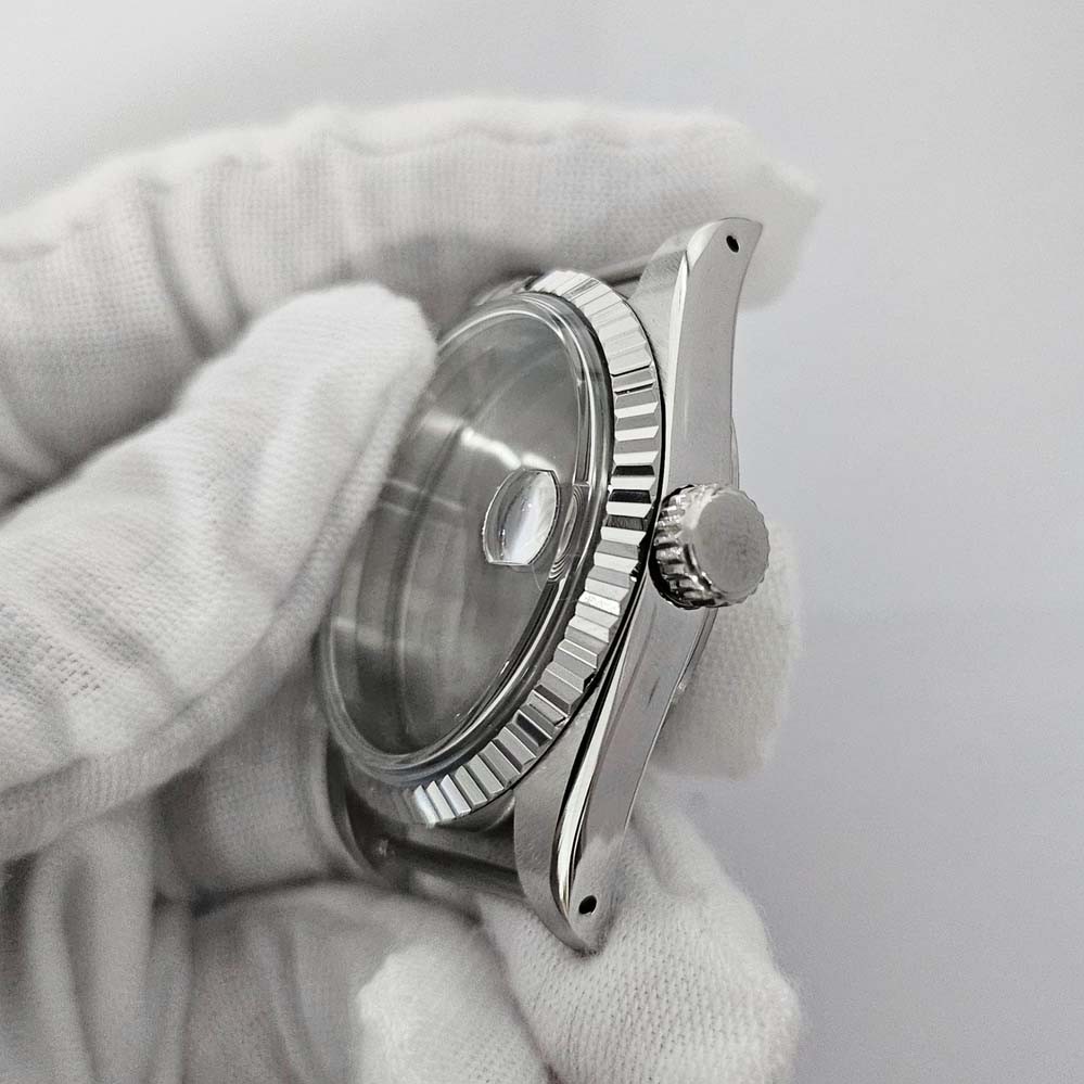 1PCS 36mm Watch Stainless Steel Case Acrylic Mirror For NH35/NH36/4R Movement