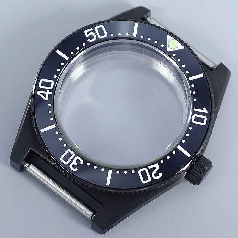 40.5mm Black Tiger Whale Watch Case Modifiable 10ATM For Seiko NH35 Movement
