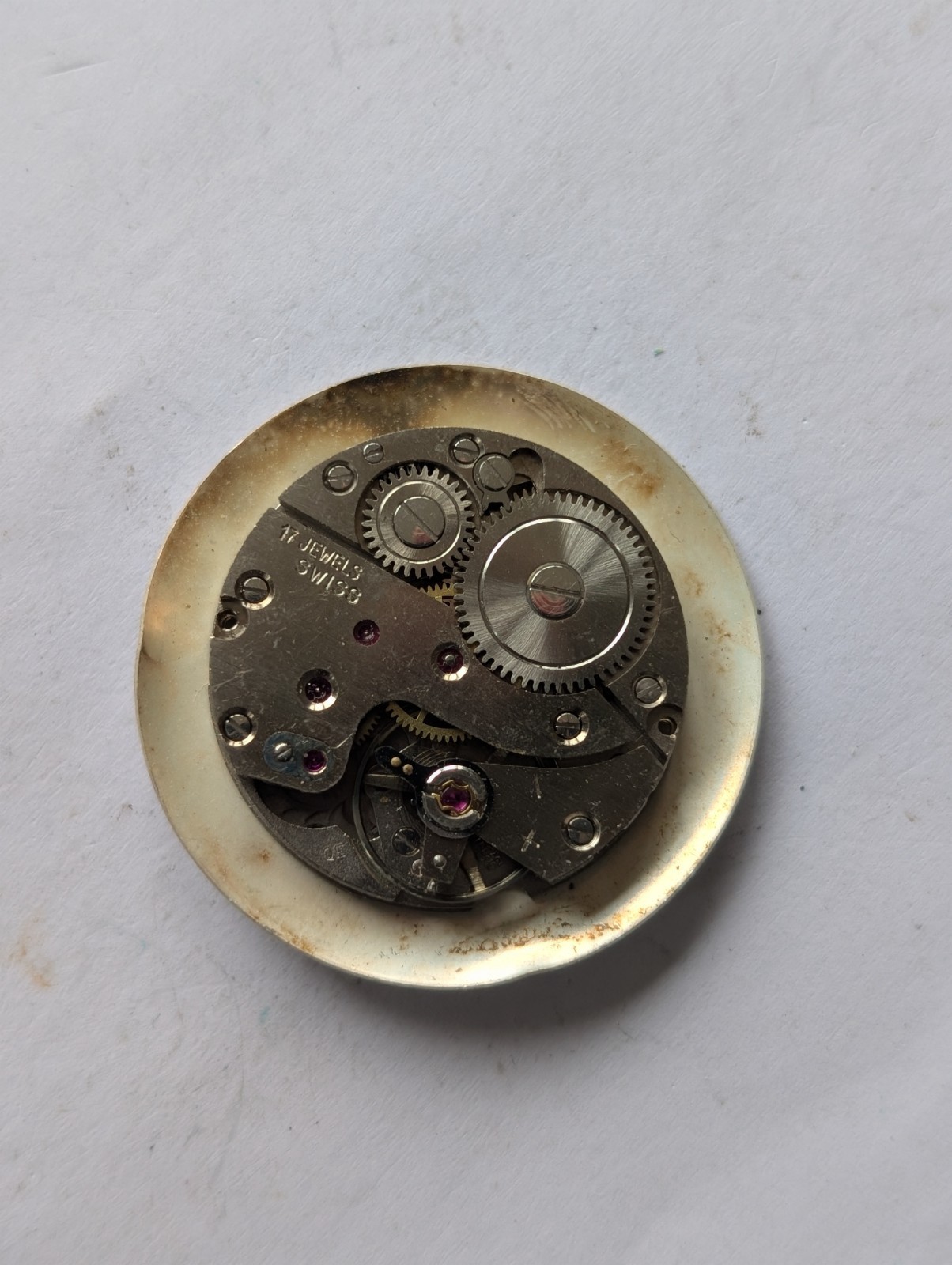 Vintage Arogno 152 Mechanical Watch Movement (Runs/Untested)