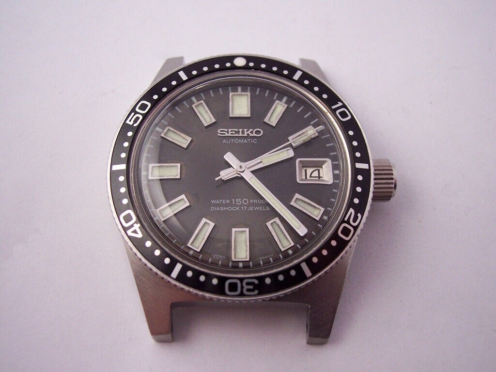 NEW BLACK BEZEL INSERT 62MAS VINTAGE DIVERS 6217-8001/8000 AUTOMATIC MENS WATCH