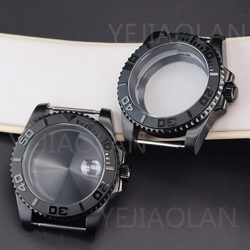 40mm Watch Cases sapphire glass Fof Seiko Nh35 Nh36 Nh38 Eta 2824 Movement diver