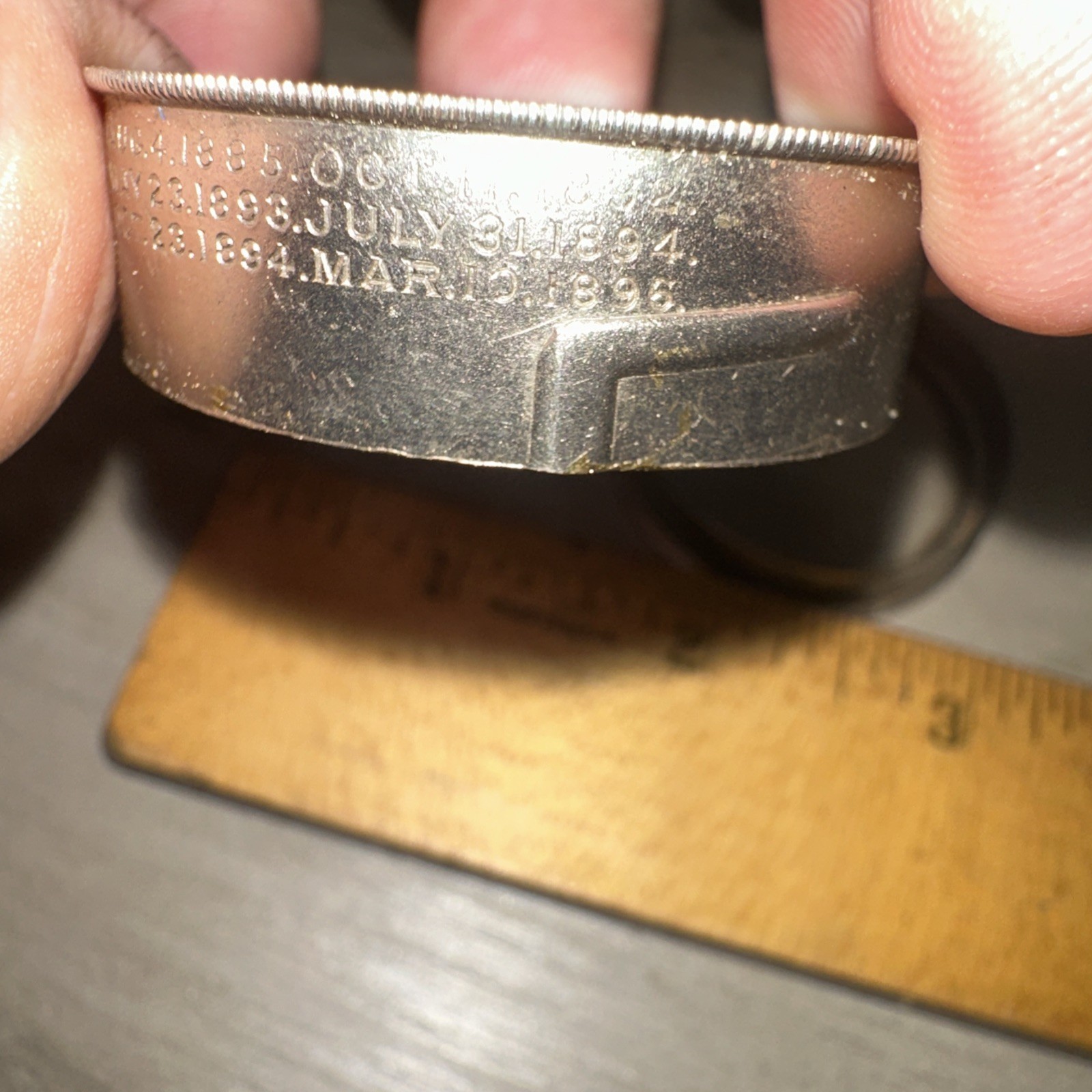 Vintage American Watch Co. Movement Tin 1896! Waltham Watch Co. Nice Patina!