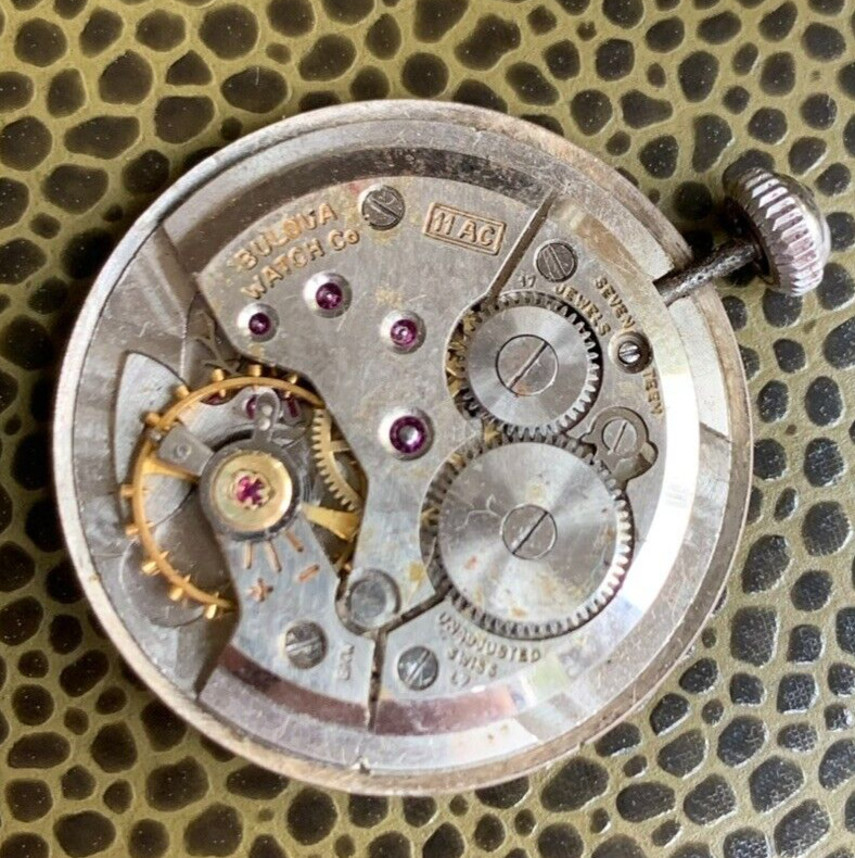 Bulova Cal. 11AC 17 Jewels Manual Wind Wristwatch Movement Parts / Repair