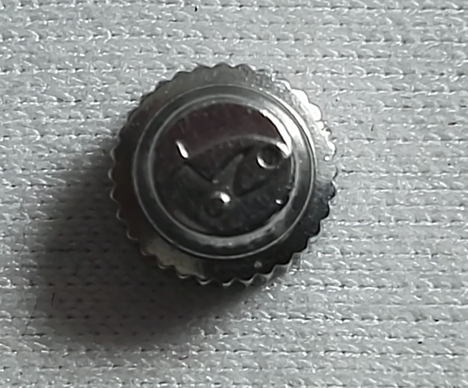 Philip Watch Watch steel crown first logo for caribbean models mm 5.5 x mm 4 nos