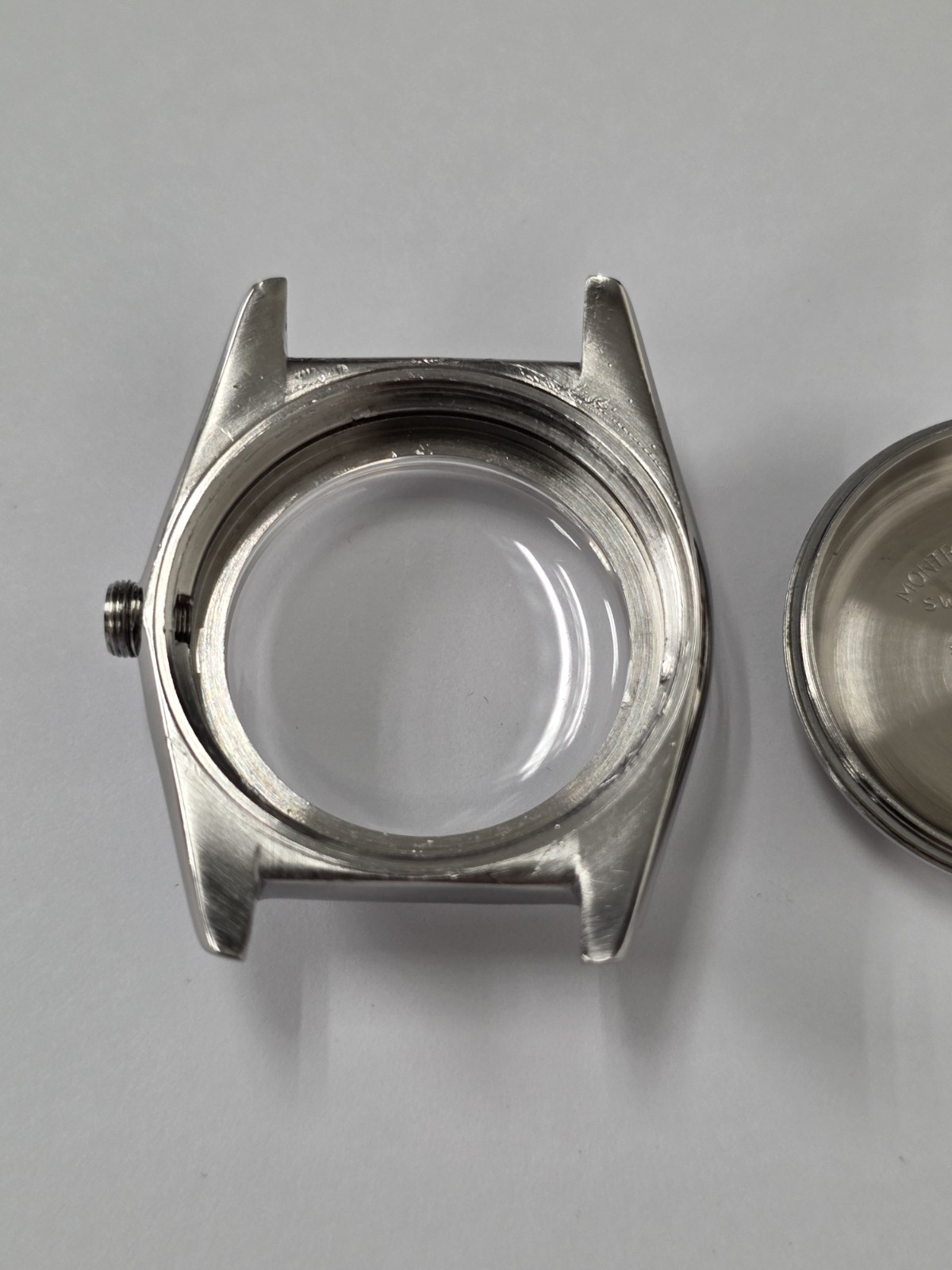 ROLEX 2940 BUBBLE BACK AUTO WATCH CASE COMPLETE 32 MM (100% GENUINE & V.GOOD)