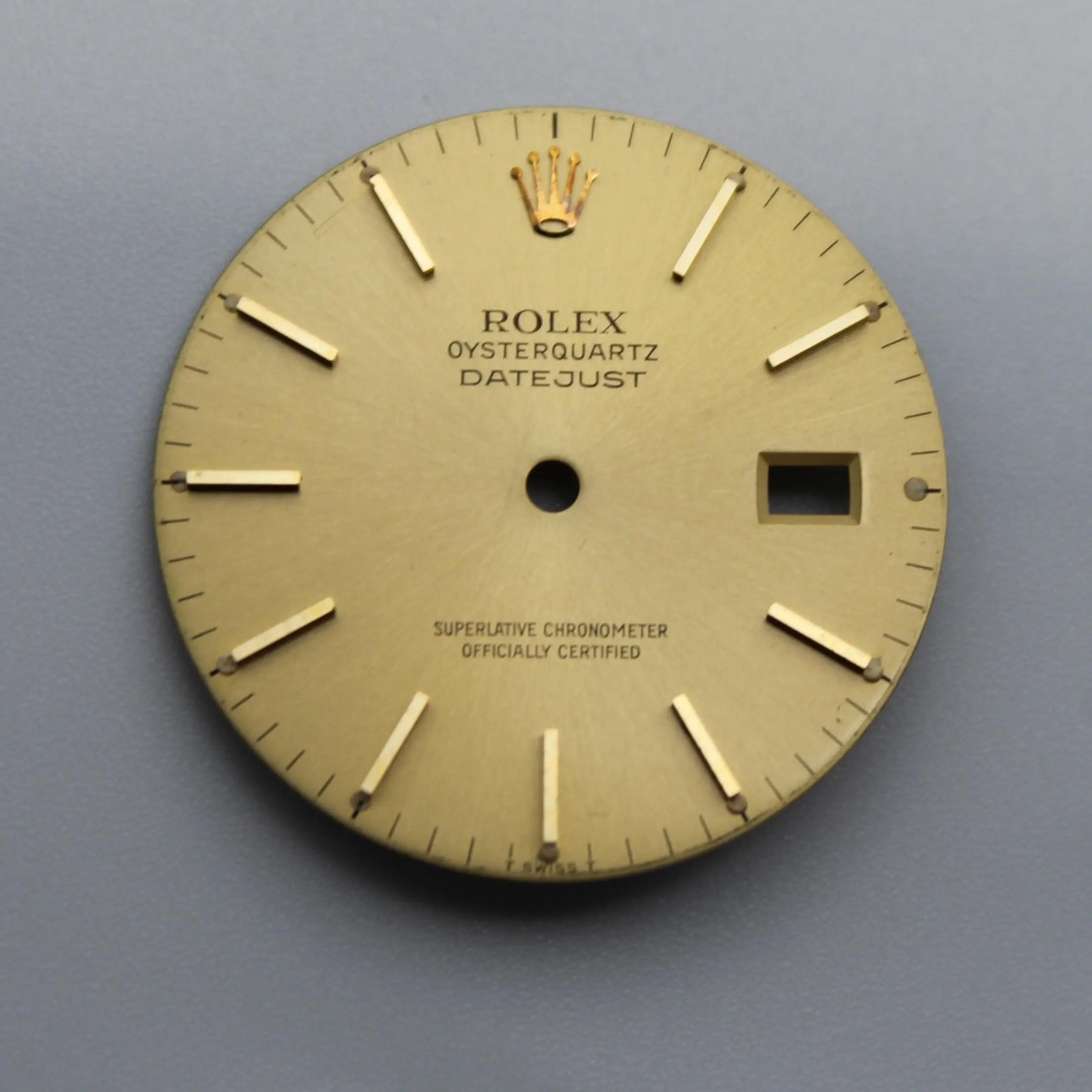 Rolex Datejust Oysterquartz 36MM Champagne Sticks Markers T Swiss T Dial 17013
