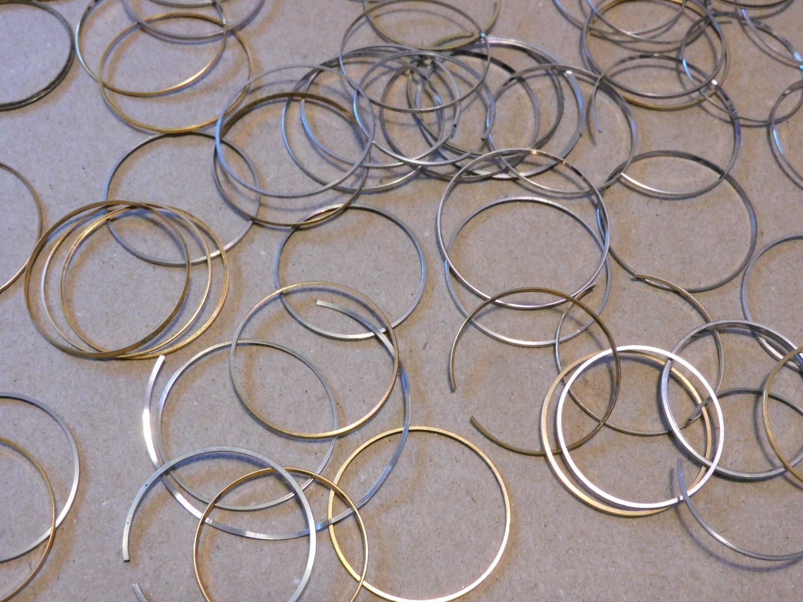 Lot of Watch Bezel Rings Wristwatch Gold Silver Plate Scrap AS IS Parts Project
