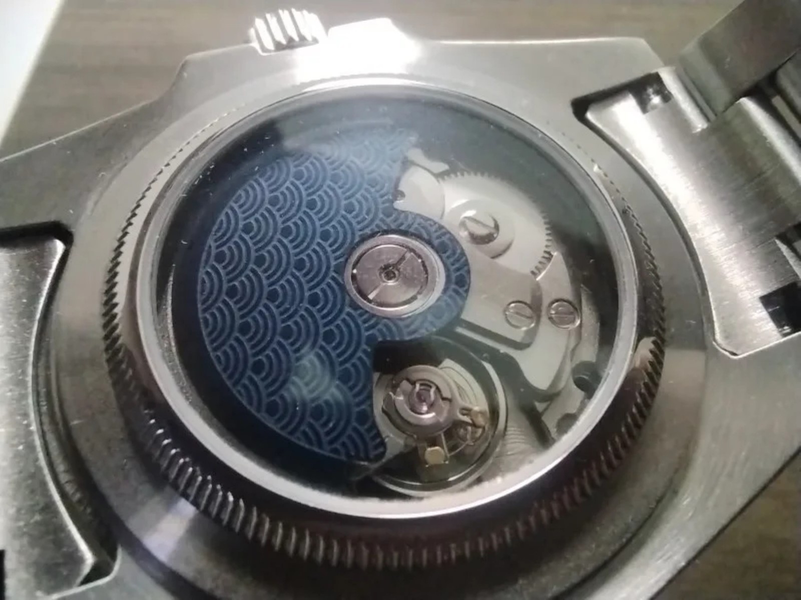 Automatic Hammer Patch Rotor Wave Pattern For NH35/NH36/4R35/4R36 Watch Movement