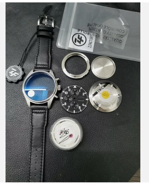 Watch Accessory Watch Case Pilot Dial 43mm for ETA 7750 Movement