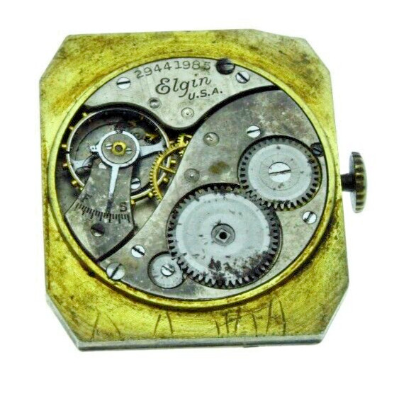 Elgin USA Grade 430 Size 6/0s 7 Jewels Vintage Watch Movement Parts Repair