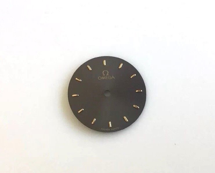 OMEGA Dial for ladies watch ,Black Matt Tone. 18mm in Diameter
