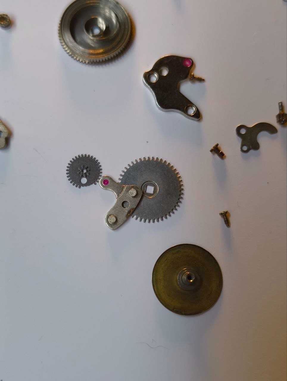 FHF ST 96-4 Swiss Watch Movement Parts / Vintage 17 Jewels Caliber