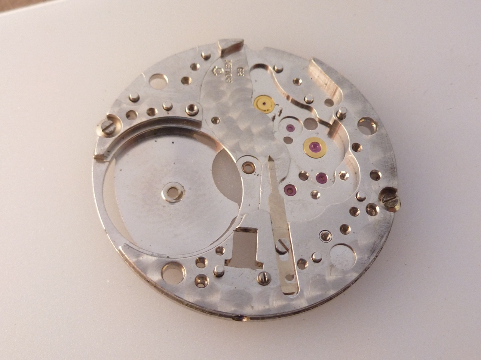 Genuine Vintage Rolex 1520 1530 1570 Complete main plate perfect with all stone