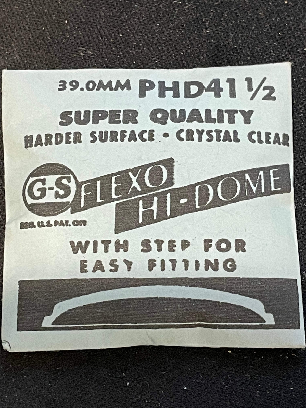 GS Flexo Round HI-DOME Crystal PHD 41½ – 39.0 mm – New