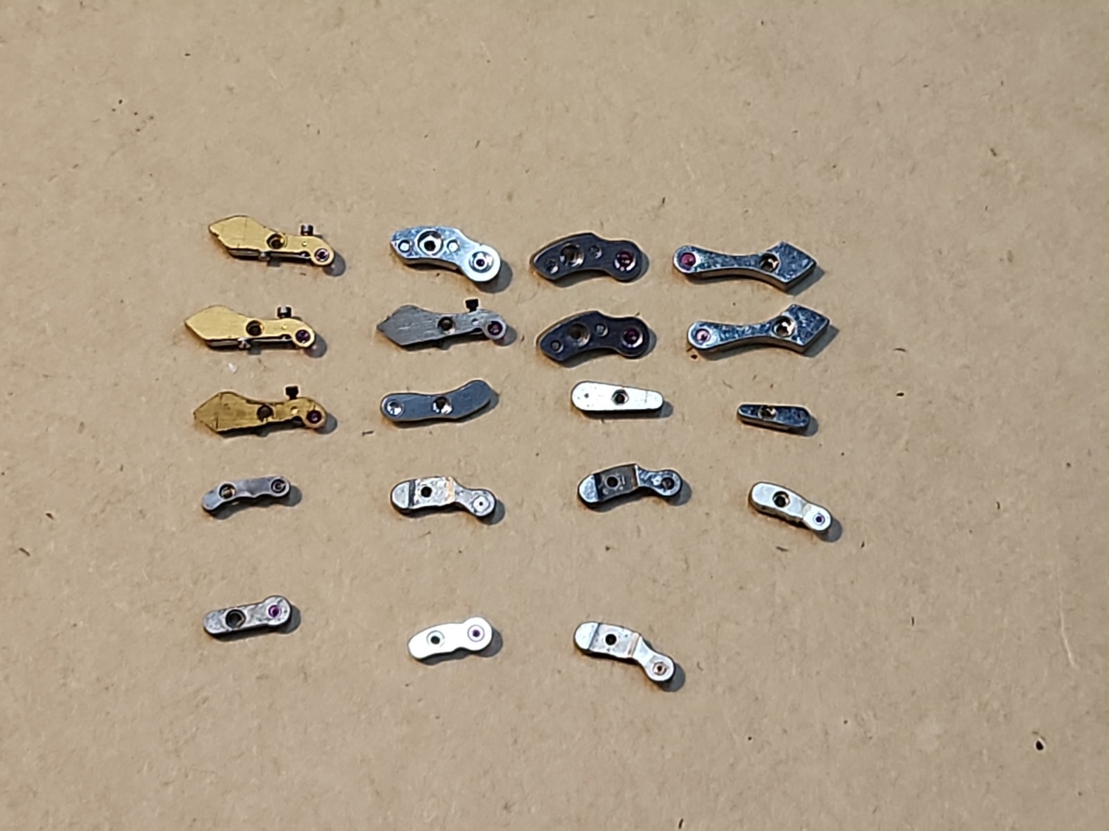 Lot Of Mixed Wristwatch Bridges Movement Parts Spares Repairs