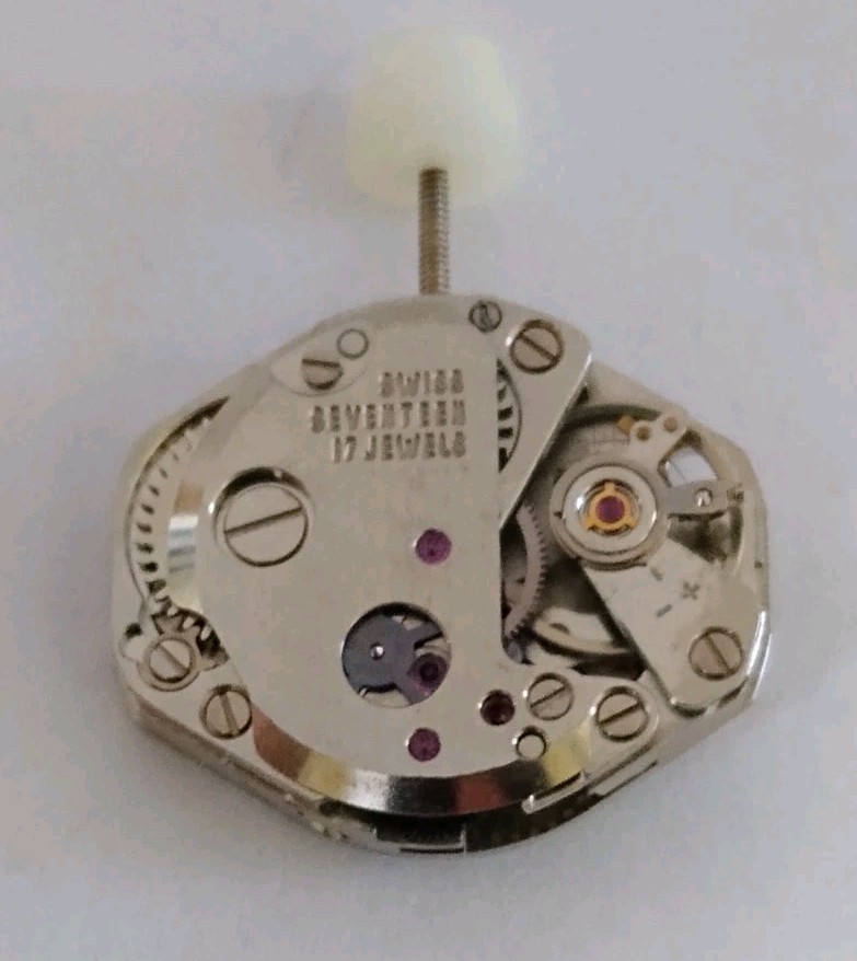 FHF INT ST Model 691 Manual Wind Watch Movement Sweep Second NOS Running