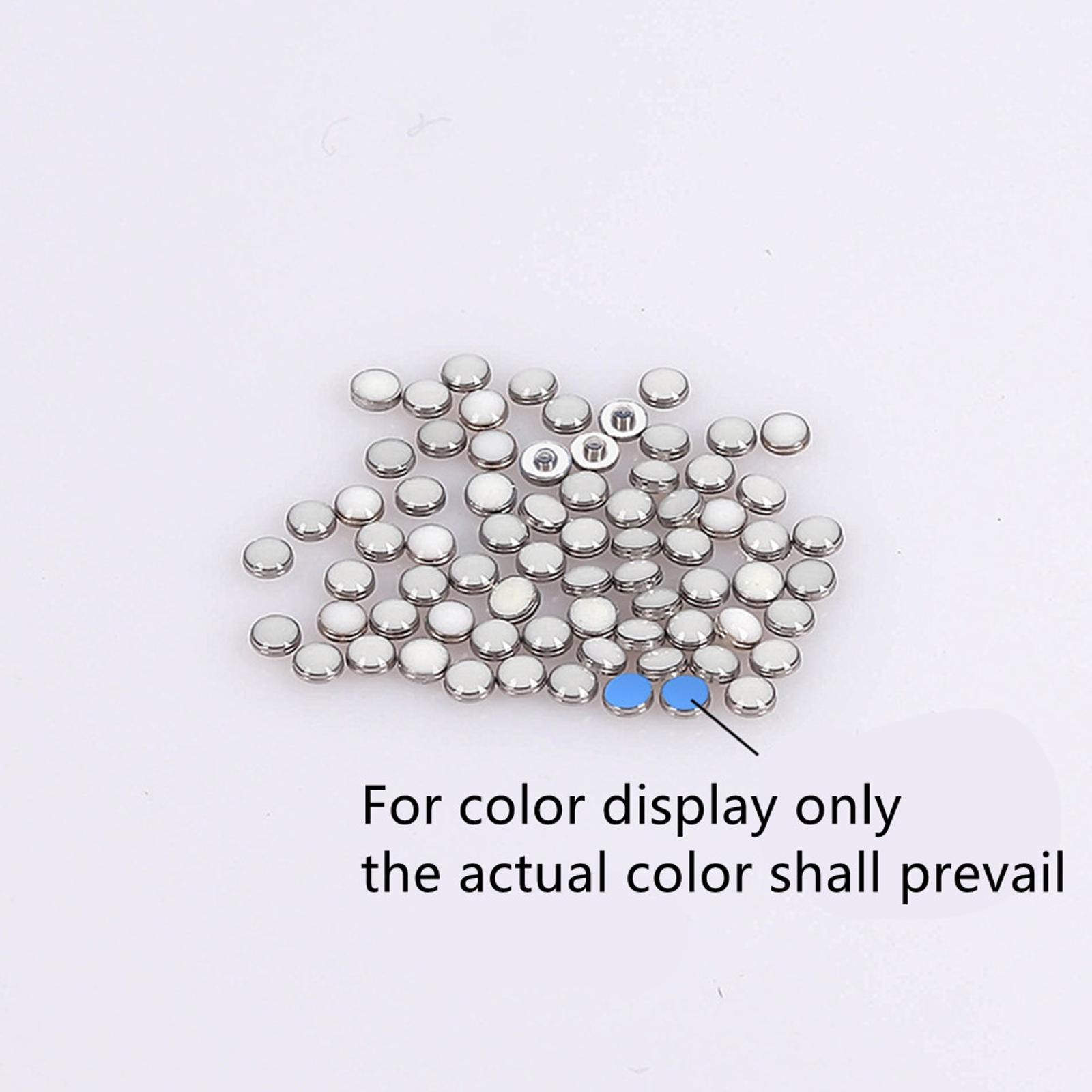10Pack Alloy+Glass Universal Watch Luminous Bezel Dial Night Dot Pip Decoration