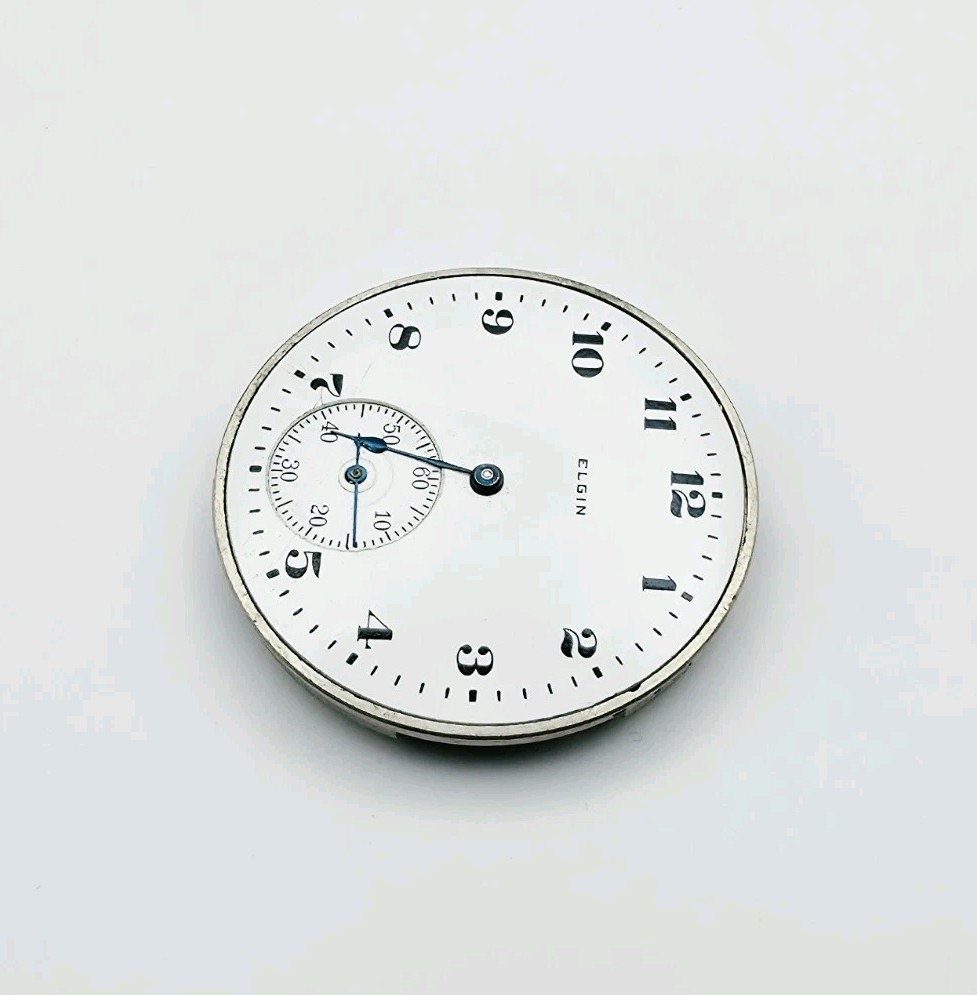 1921 Elgin Model 3 Grade 303 7J 12s Pocket Watch Movement For Repair